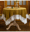 French Velvet Lace Trim Tablecloth