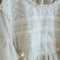 Quality Linen Flared Lace Sleeved Shirt