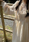 Lace Trim Ramie Dress