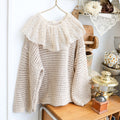 Lace Collar Knitted Sweater