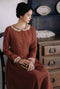 Lace Collar Ramie Vintage Dress