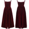 Frilled Neck Vintage Velvet Slip Dress