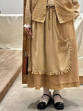 Cinderella Patchwork Linen Skirt
