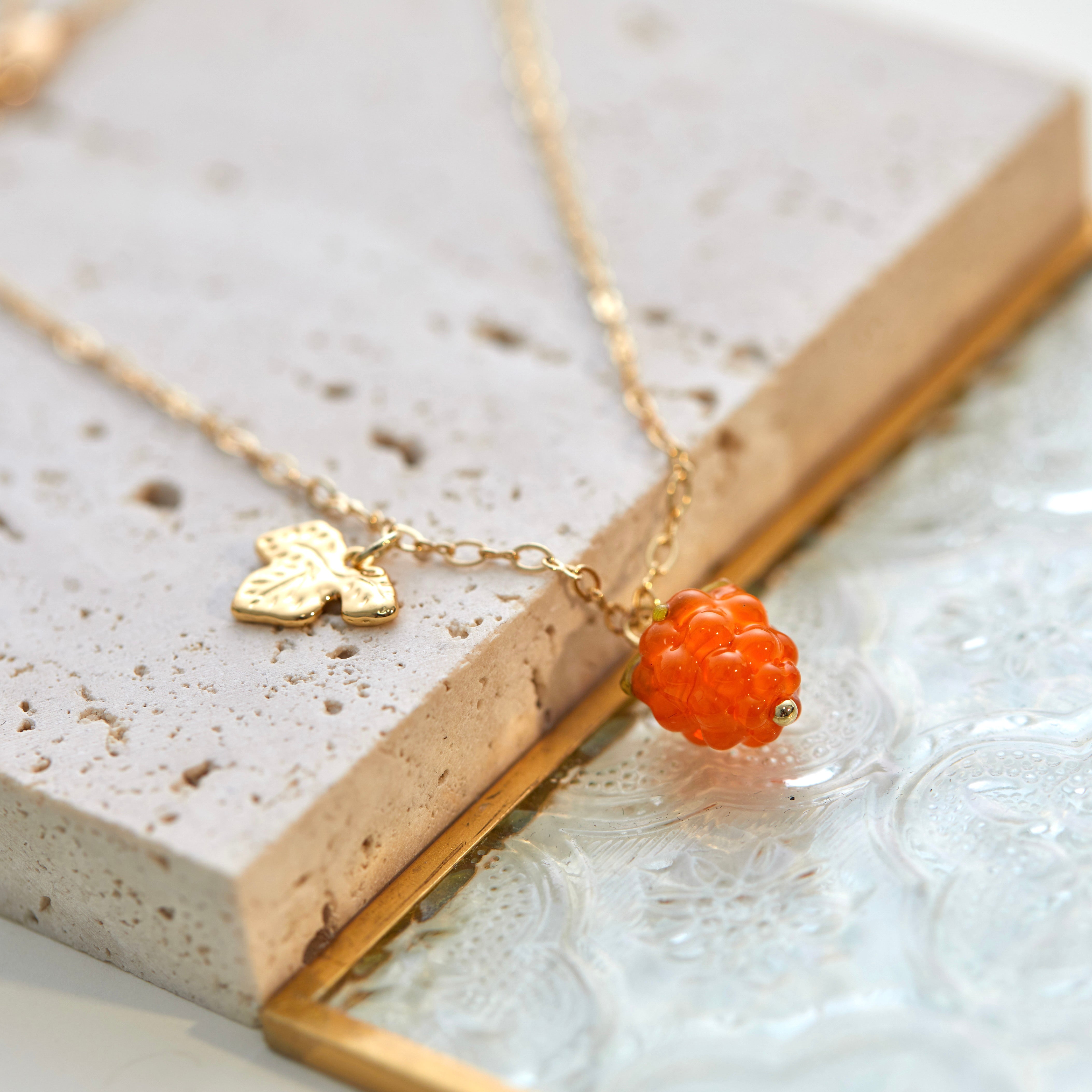 Cottage Core Raspberry Cute Raspberry Necklace– The Cottagecore