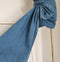 Draped Bow Denim Top + Skirt 2pcs Set