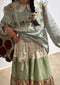 Mori Girl Patchwork Skirt