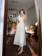 Quality White Embroidered Dress