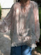 Light Weighted Loose Ramie Blouse