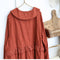 Peter Pan Collar Embroidered Lace Drawstring Dress