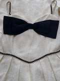 Elegant Jacquard Jacket + Slip Bow Dress