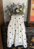 Vintage Butterfly Embroidered Skirt