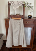 Elegant Tweed A Skirt