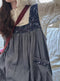 Cute Linen Overall Dress