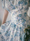 Vintage Floral Sailor Collar Dress