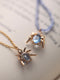 Spider Blue Zircon Necklace