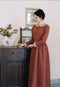 Lace Collar Ramie Vintage Dress