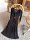 Elegant Romantic Rose Black Dress