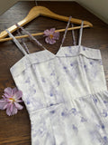 Cottagecore Fairy Beaded Lavender Dress + Knitted Cardigan