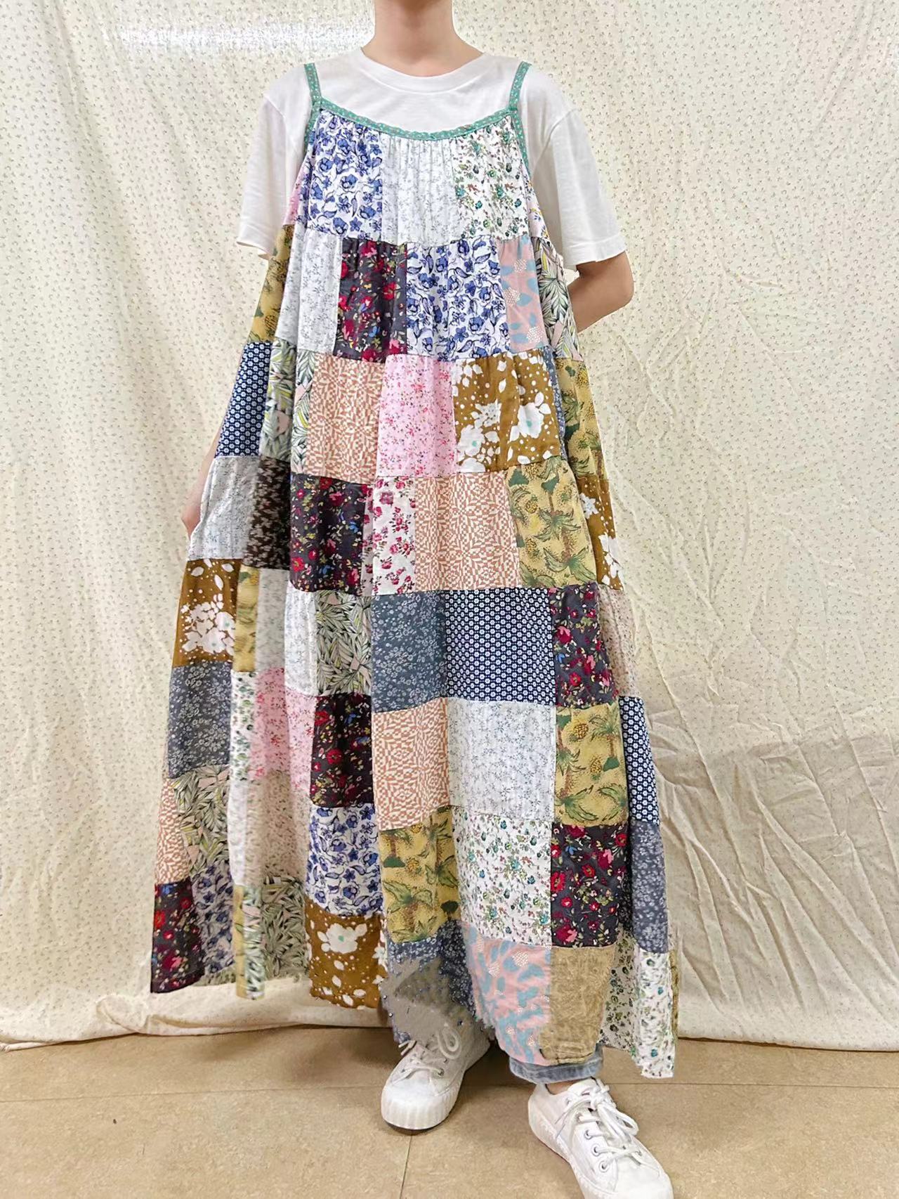 Farmcore Floral Patchwork Slip Dress– The Cottagecore