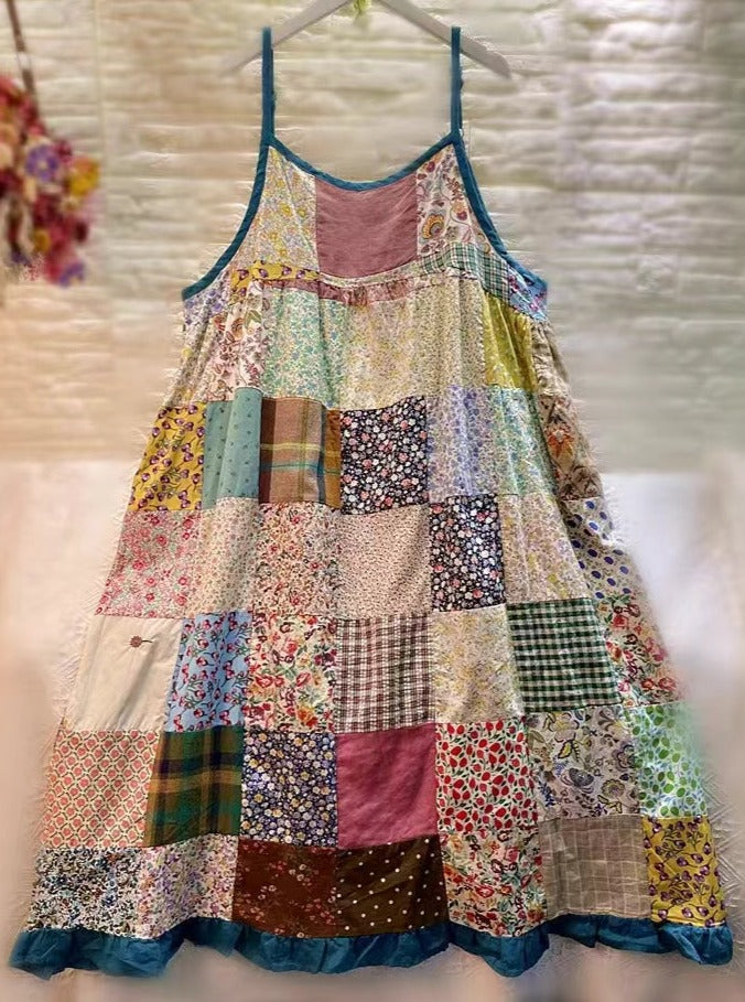 Farmcore Floral Patchwork Slip Dress– The Cottagecore