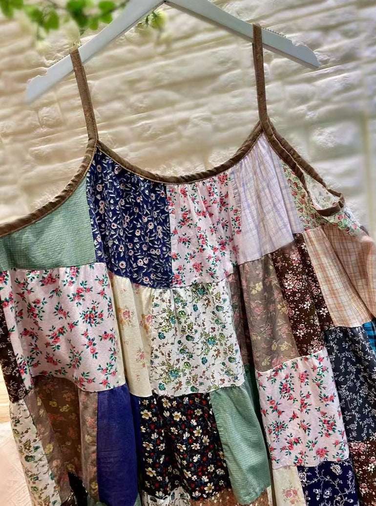 Farmcore Floral Patchwork Slip Dress– The Cottagecore