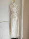 Satin Backless Maxi Evening Dress