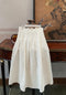 Vintage High Waist Pleated A Skirt