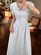 Cottagecore Embroidered Dress