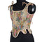 Vintage Painting Boned Bustier