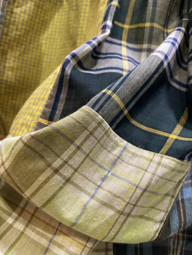 Drawstring Neck Patchwork Dress Slip The Cottagecore