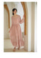 Square Neckline Royal Flowy Dress