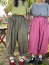 Solid Color Linen Bloomers