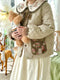 Super Cute Embroidered Collar Quilted Coat