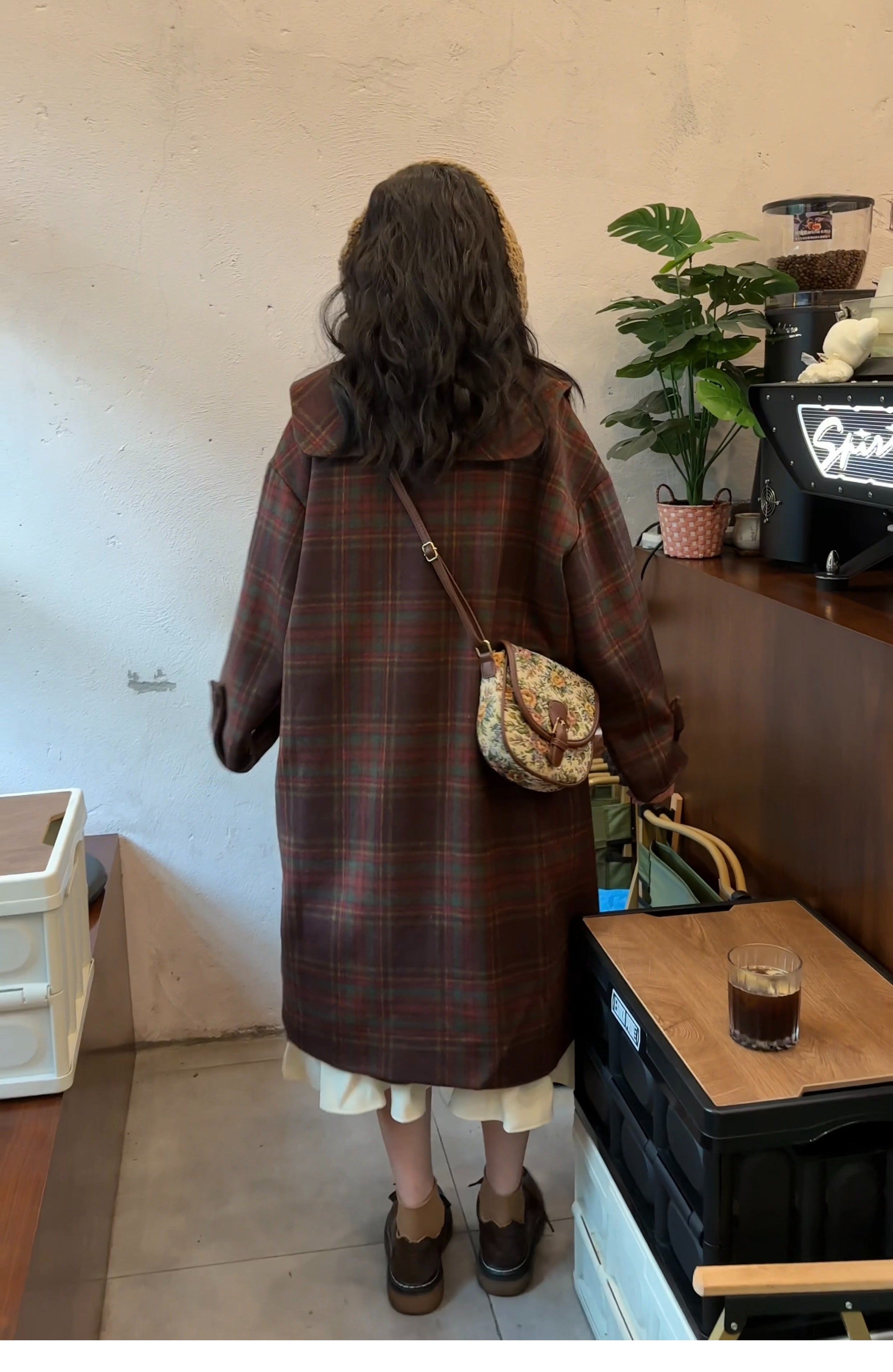 Academia Plaid Quilted Coat– The Cottagecore