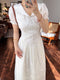 Quality White Embroidered Dress