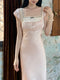 French Satin Lace Dress