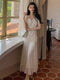 White 3D Roses Fairy Dress