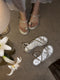 Fairycore Silver Flat Shoes