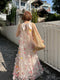 Fairycore 3D Flowers Dress