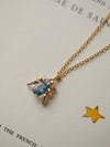 Spider Blue Zircon Necklace