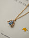 Spider Blue Zircon Necklace