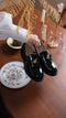 Vintage Block Heel Loafers Shoes