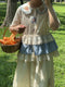 Super Cute Embroidered Drawstring Shirt