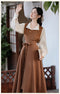 Academia Shirt + One Piece Long Skirt + Vest 3pcs Set