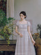 Embroidered Regency Era Dress