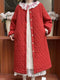 Lace Collar Quilted Coat