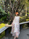 Fairycore 3D Flowers Dress