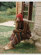 Vintage Ethnic Style Tassel Sweater + Skirt 2pcs Set