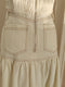 Classic Ivory Denim Top + Skirt 2pcs Set