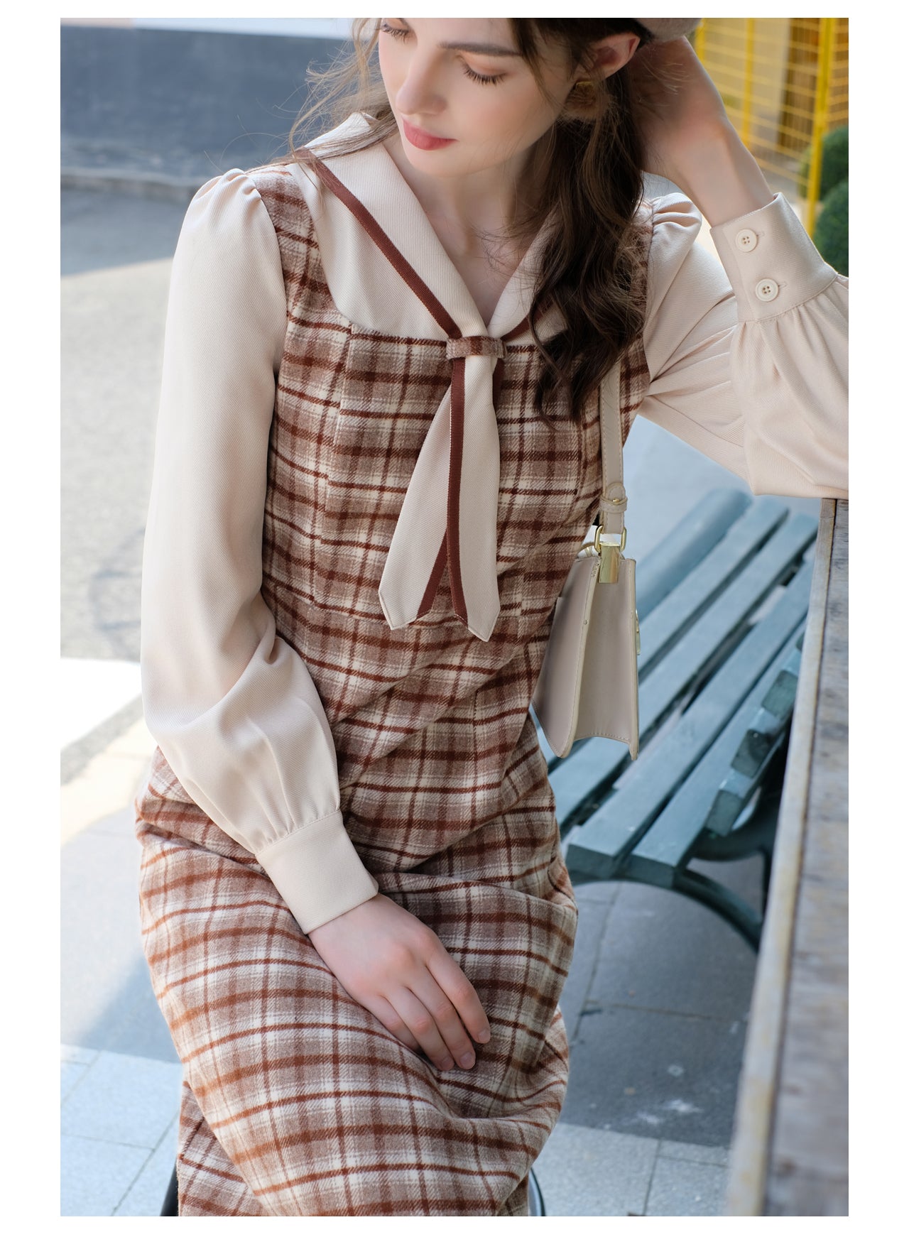 Vintage Plaid Dress– The Cottagecore